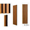 DECORATIVE DARK MDF WALL MURAL 120X32CM