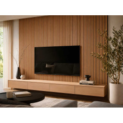 MURALE DECORATIVO MDF SCURO 120X32CM