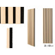 MURAL DECORATIVO PAREDE MDF COR CLARA 120X32CM