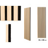 DECORATIVE LIGHT-COLORED MDF WALL MURAL 120X32CM