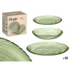 VAISSELLE VERRE 18 PCS VERT