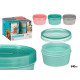 POTE PLASTICO REDONDO SORT 3 COR TAMPA TRANSP 12DI