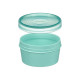 BOTE PLASTICO REDONDO SURT 3 COL TAPA TRANSP 12DIA