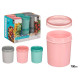 FRASCO PLASTICO ALTO SORT 3 COR TAMPA TRANSP 10DIA