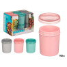 FRASCO PLASTICO ALTO SORT 3 COR TAMPA TRANSP 10DIA