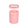 POT PLASTIQUE HAUT ASSORTI 3 COUL COUV TRANSP 10DI