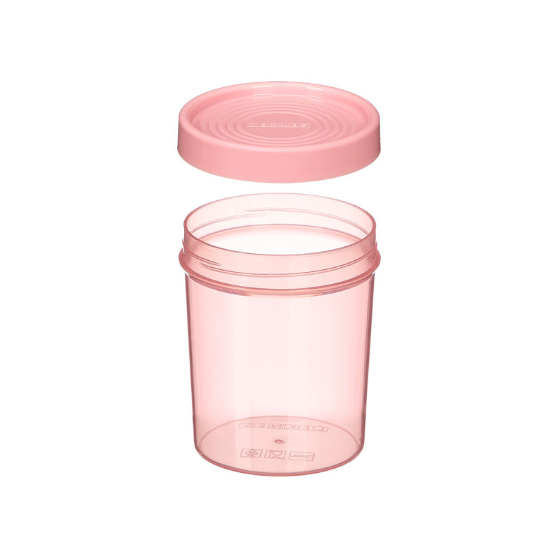 BOTE PLASTICO ALTO TAPA SURT 3 COL TRANSP 10DIA