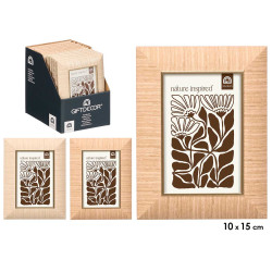CADRE PHOTO BORD DORÉ ASSORTI 2 10X15CM