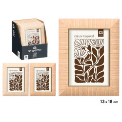 PHOTO FRAME GOLDEN EDGE ASRT 2 13X18CM