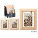 CADRE PHOTO BORD DORÉ ASSORTI 2 15X20CM