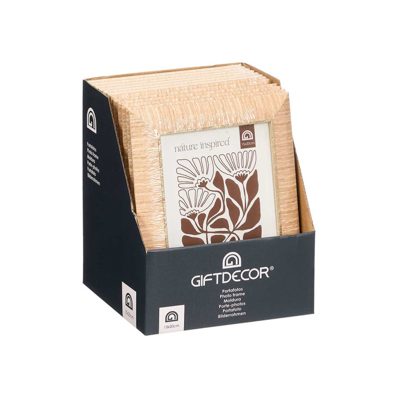 PHOTO FRAME GOLDEN EDGE ASRT 2 15X20CM