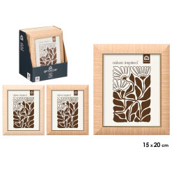 CADRE PHOTO BORD DORÉ ASSORTI 2 20X25CM