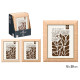 CADRE PHOTO BORD DORÉ ASSORTI 2 20X25CM