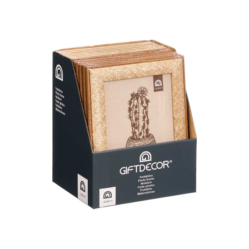PHOTO FRAME BRAIDED FINISH ASRT 2 15X20CM