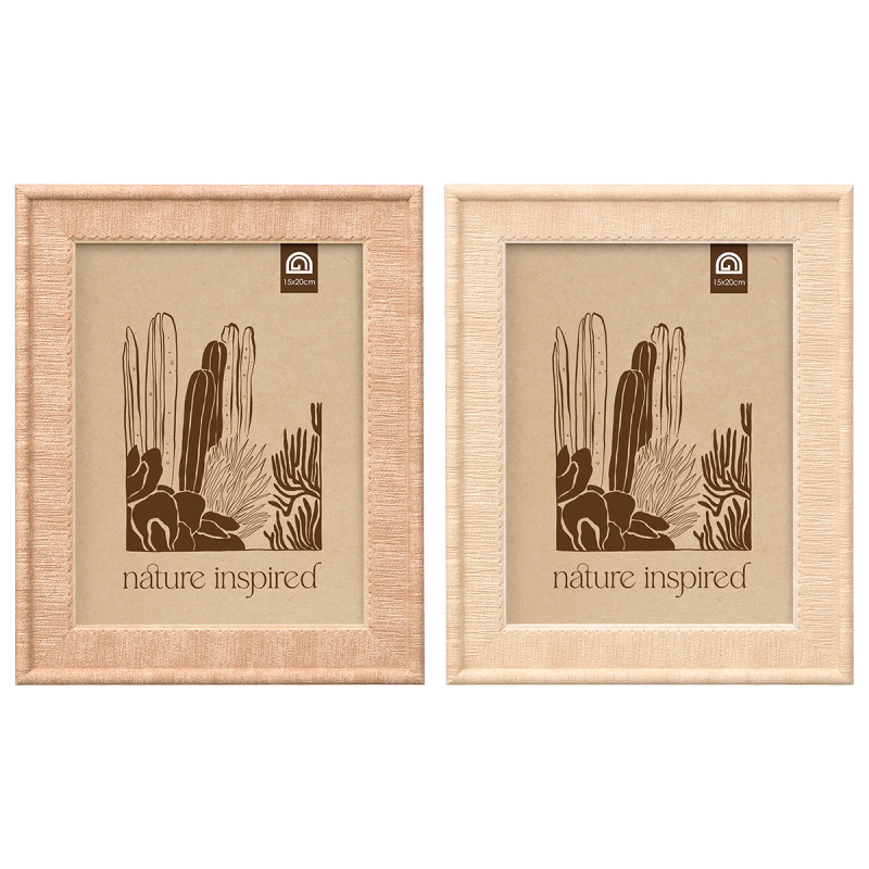 EMBOSSED PHOTO FRAME ASRT 2 15X20CM