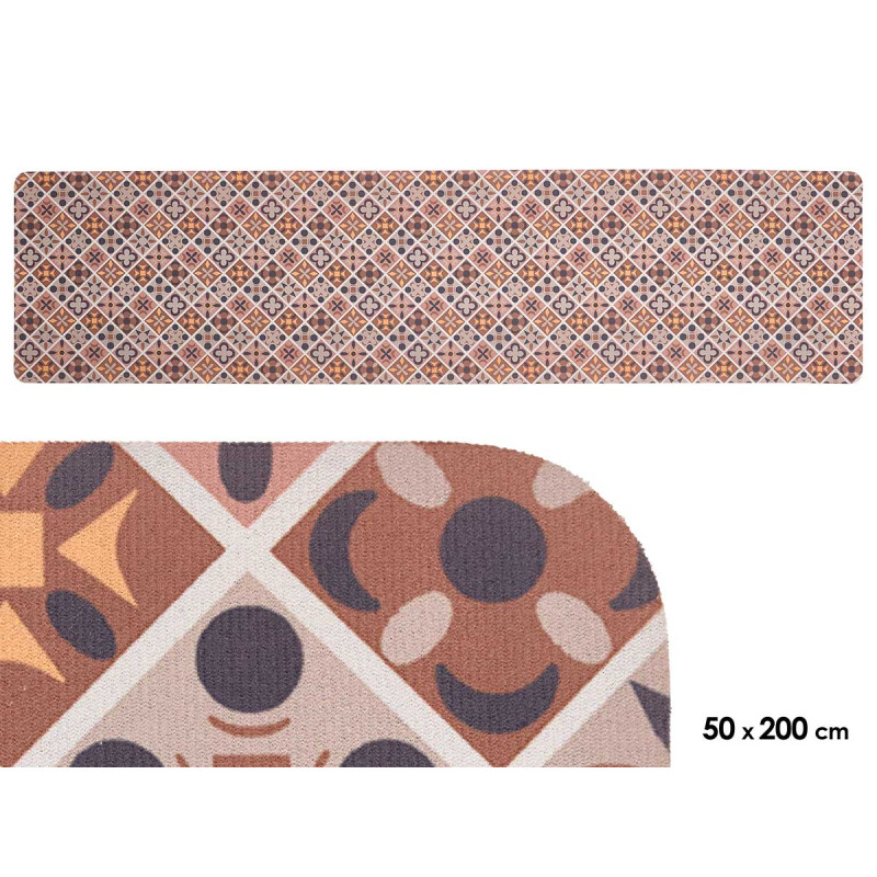 TAPPETO CUCINA GEOMETRICO 50X200CM