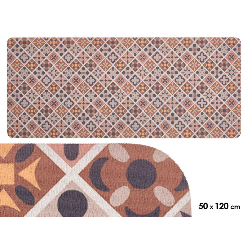 ALFOMBRA COCINA GEOMETRICO 50X120CM