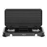 DOUBLE GAS STOVE BLACK 58X28CM