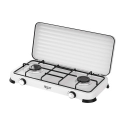 DOUBLE GAS STOVE WHITE 58X28CM