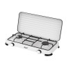 FORNELLO A GAS DOPPIO BIANCO 58X28CM