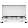 HORNILLO DOBLE GAS BLANCO 58X28CM