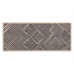 TAPIS CUISINE MOTIF CHEVRON 50X120CM
