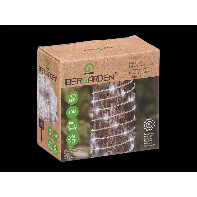 STRISCIA SOLARE LED 10M LUCE FREDDA