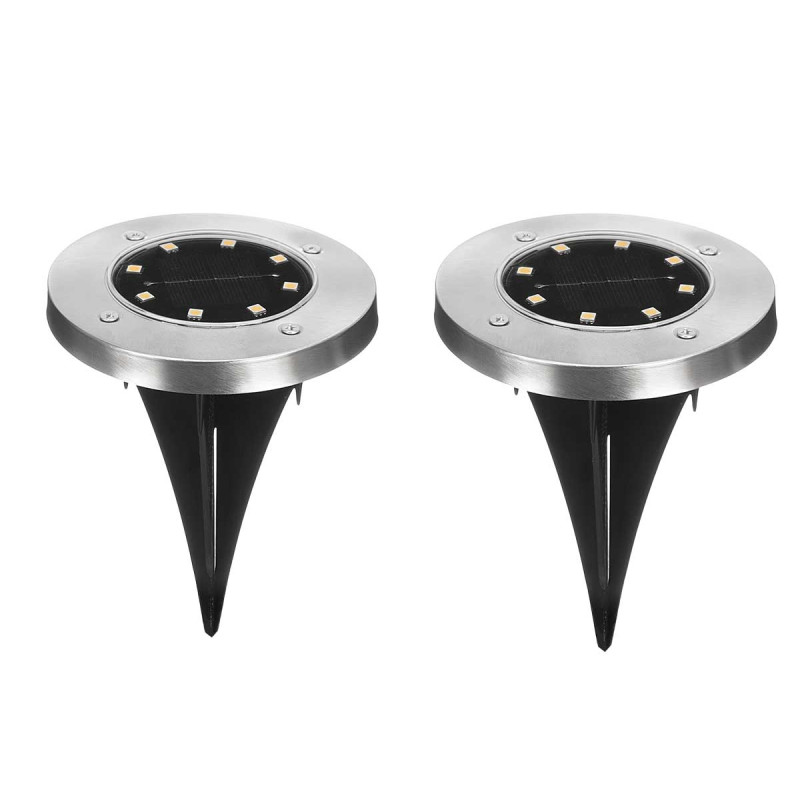 SET 2 SOLAR LIGHT COOL WHITE LIGHT