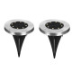 SET 2 LUCES SOLARES LUZ CALIDA