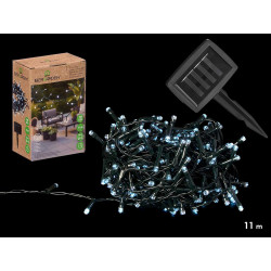 STRISCIA SOLARE 11M 100 LED LUCE FREDDA