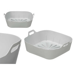MOULE SILICONE CARRÉ FRITEUSE AIR GRIS
