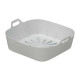 STAMPO QUADRATO SILICONE FRIGGITRICE ARIA GRIGIO