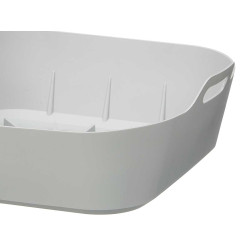 SQUARE SILICONE AIR FRYER MOLD GREY