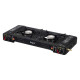DOUBLE PORTABLE GAS STOVE BLACK 63X26CM