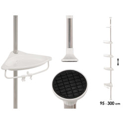 PRATELEIRA EXTENSÍVEL 4 NÍVEIS PLÁSTICO 95 300CM