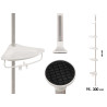 4 PLASTIC TIER EXTANDABLE SHELF 95 300CM