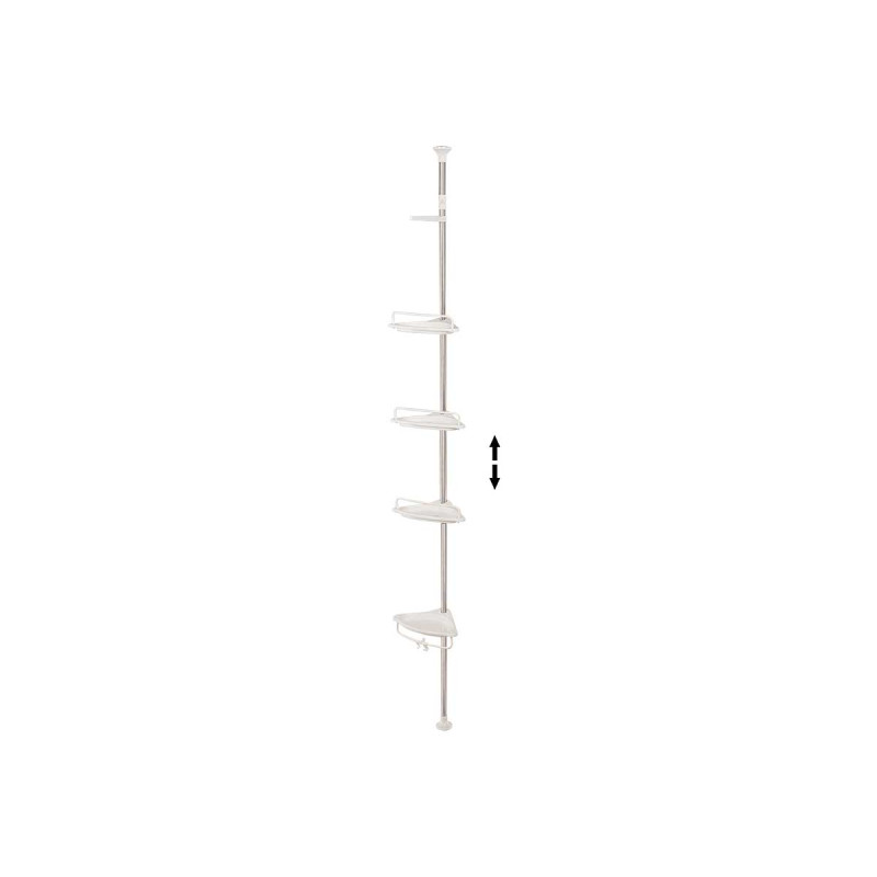 PRATELEIRA EXTENSÍVEL 4 NÍVEIS PLÁSTICO 95 300CM