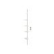 ESTANTERIA EXTENSIBLE 4 BALDAS PLASTICO 95 300CM