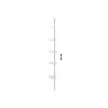 SCAFFALE ESTENSIBILE 4 LIVELLI PLASTICA 95 300CM