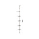 4 TIER EXTENDABLE SHOWER SHELF 95 305CM