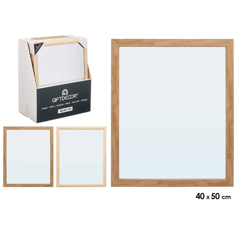 RECTANGULAR MIRROR ASRT 2 40X50CM