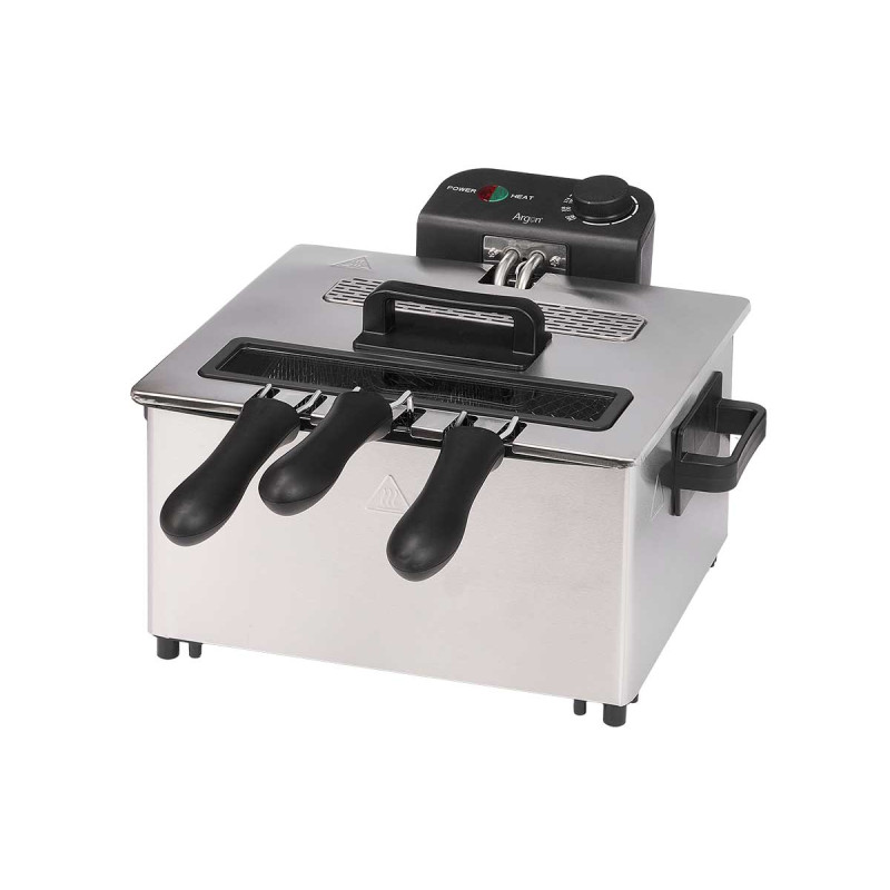 FREIDORA METAL DOBLE 5L 2000W