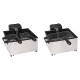 FREIDORA METAL DOBLE 5L 2000W