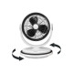 VENTILADOR GIRATORIO SOPORTE 35W BICOLOR