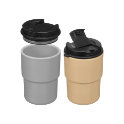 CHÁVENA TAMPA CREME CINZA SORT 300ML