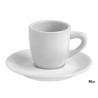 PORCELAIN TALL COFFEE CUP SAUCER 90ML