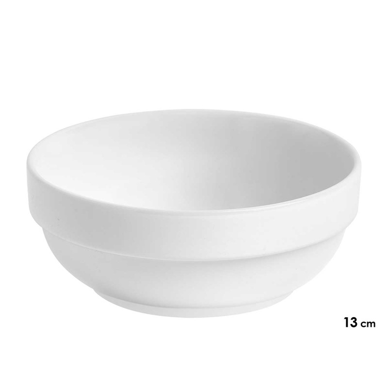 BOL APÉRITIF EMPILABLE PORCELAINE 13CM