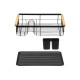 ESCORREDOR LOUÇA METAL PRETO TABULEIRO PEGAS BAMBU