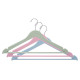 SET 3 PERCHAS PLASTICO 3 COLORES SURT CLARAS