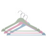 SET 3 PERCHAS PLASTICO 3 COLORES SURT CLARAS
